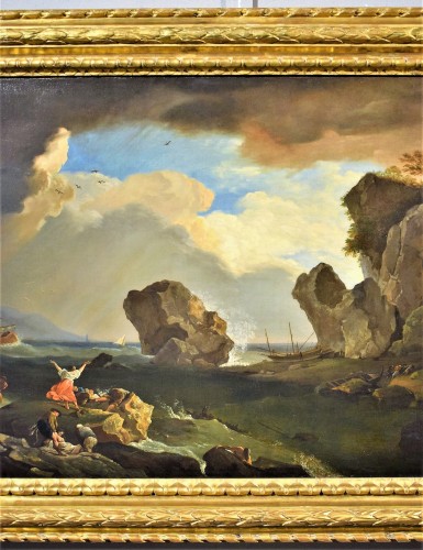 Paintings & Drawings  - Shipwreck on the reef, Claude Joseph Vernet (1714 - 1789)  dated 1786